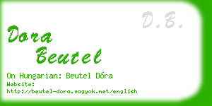 dora beutel business card